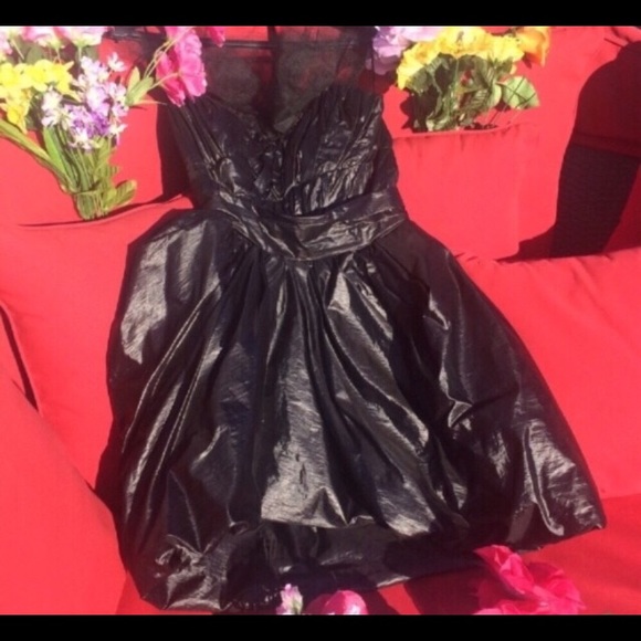 Alicia Czarniecka Mini Dress Taffeta RARE Small - Picture 3 of 7